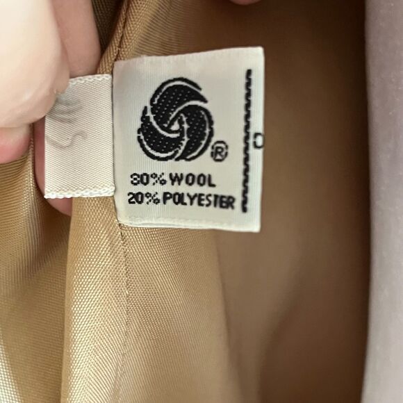 Vintage 70s Tan Wool Blend Blazer - Picture 6 of 8